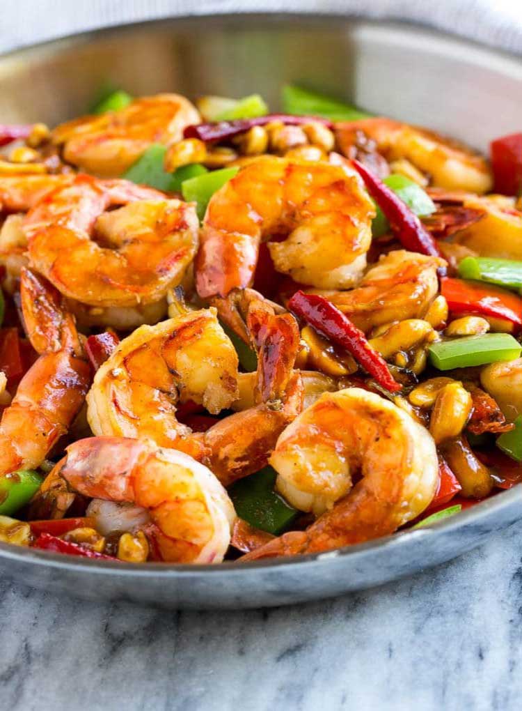 Crevettes Kung Pao
