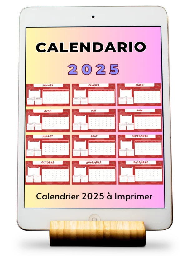 Calendrier 2025